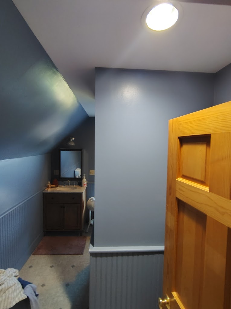 Blue bathroom